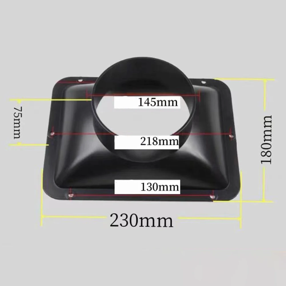 Adaptador de mangueira de ventilador de duto longo, flange de parede, conector de ventilação, capô de cozinha, flange de ventilador, ferramentas de ar