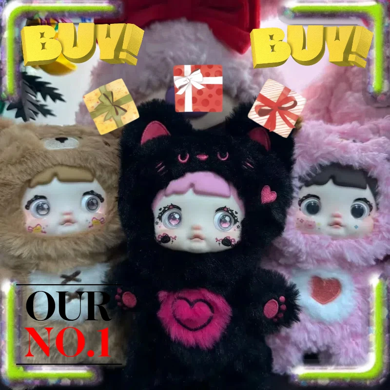 ตุ๊กตา Nommi น่ารักสุดๆ ซีรีส์ความน่ารักไม่มีวันสิ้นสุด ตุ๊กตาไวนิลน่ารัก กล่องสุ่มตกแต่ง กล่องของขวัญพวงกุญแจ จี้ ของขวัญวันเกิด