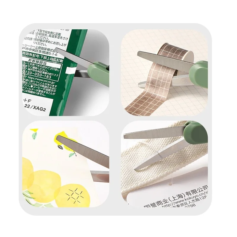 Kokuyo A Little Special Foldable Scissor Resin Opener Safe Portable Pen Cutter for Paper Diary Office School A7274