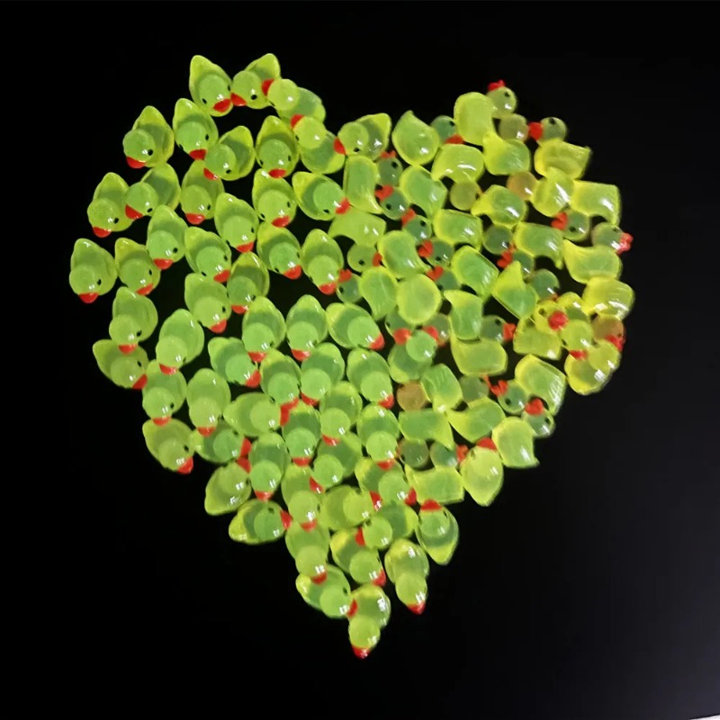 50 Mini Yellow Ducks Night Light Duck Accessories Mini Characters Mini Ducks Mini Landscape Home Decoration