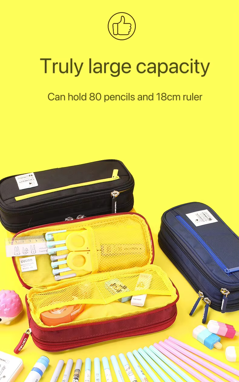 Große Kapazität Bleistift Fall Stift Tasche Stift Box Bleistift Fällen Lagerung Student Schule Bürobedarf Schreibwaren Geschenk