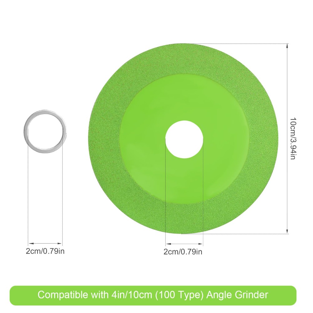 Glass Cutting Disc Diamond 100mm Marble Saw Ceramic Tile Jade Crystal Wine Bottles Grinding Chamfering Glass Cutting Tool 3/1pcs