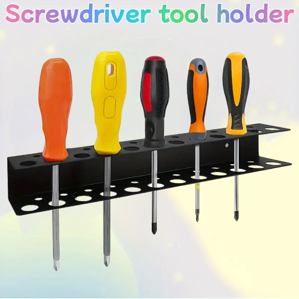 Schroeforganizer Wandmontage 23-gaats schroevendraaier Opbergrek Handmatig gereedschap Houder Hamerrek Tang Hardware Tool Organizer