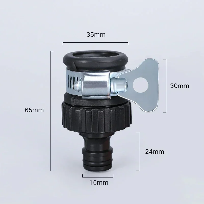2 ชิ้นทนทาน Universal ก๊อกน้ําอะแดปเตอร์พลาสติกท่อ Quick Connect Fitting Tap สําหรับล้างรถสวนชลประทาน