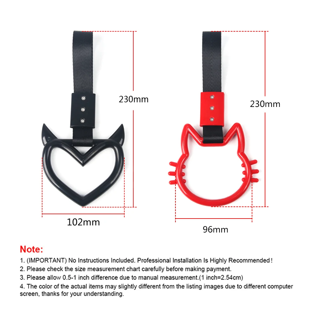 New Shape JDM Train Bus Handle Hand Strap Drift Charm Strap Drift Warning Ring for Car Rear Bumper Supplies
