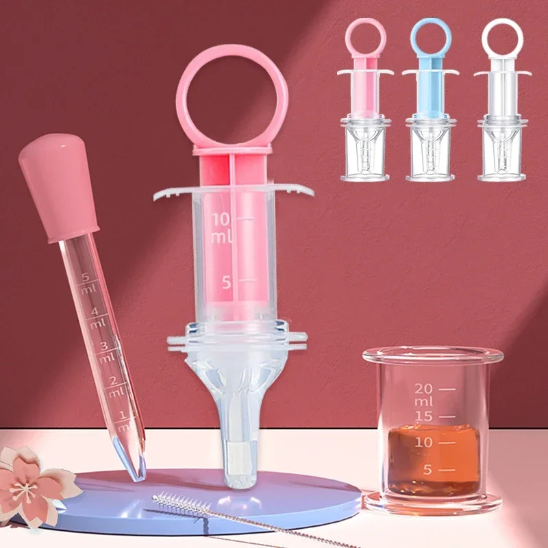 Alimentador de jeringa para bebé, gotero para recién nacido, alimentador de medicina, alimentador de aguja, dispensador de gotero de medicina para apretar, chupete, cosas para bebé, 1 ud.