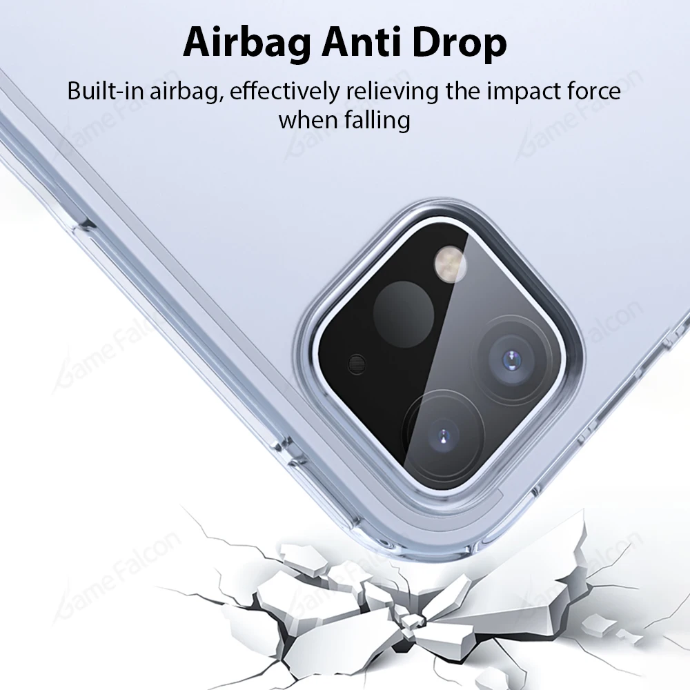 Funda transparente para iPad Pro 13 11 M4 M2 2024 12,9 12 9 10 decima generación Funda Air 5 4 3 2 1 9th 8th 7th 10,2 Mini 6 Funda de silicona