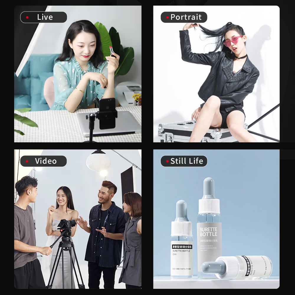100W Chụp Ảnh Đèn LED Video Ánh Sáng Ban Ngày-Cân Bằng Mặt Trời Đèn Softbox Chiếu Sáng Chân Dung Đèn Flash Studio Phụ Kiện Youtube Sống