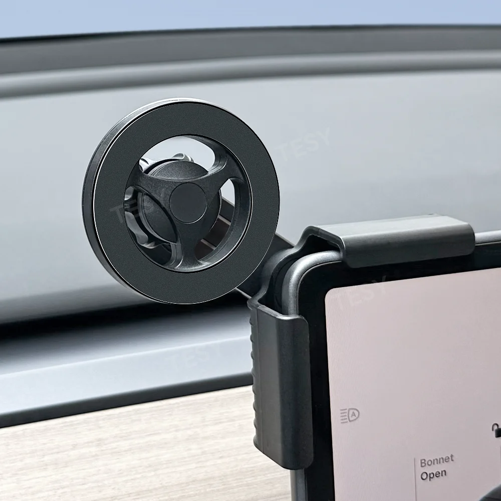 Soporte plegable para teléfono de coche, Magsafe magnético Macsafe para Tesla Model Y LAUNCH 2025/3 HIGHLAN 2024 BYD Atto 3, accesorios