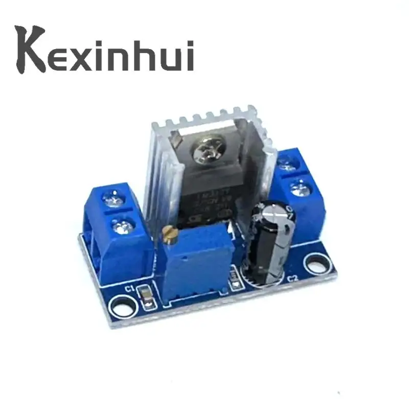 Convertidor de DC-DC LM317, módulo de placa de circuito reductor, regulador lineal LM317, fuente de alimentación de regulador de voltaje ajustable
