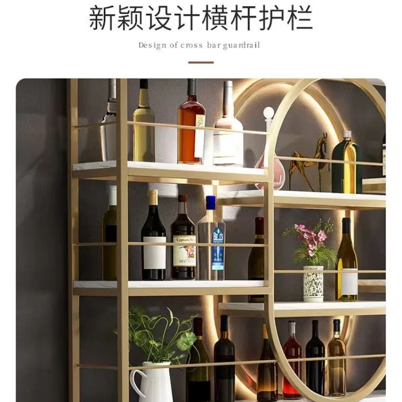 Curio ตู้ชั้นวางขวดไวน์โมเดิร์นบาร์ Simple Storage Closet ประกอบมัลติฟังก์ชั่ครัว Cottage Mesas บ้านเฟอร์นิเจอร์