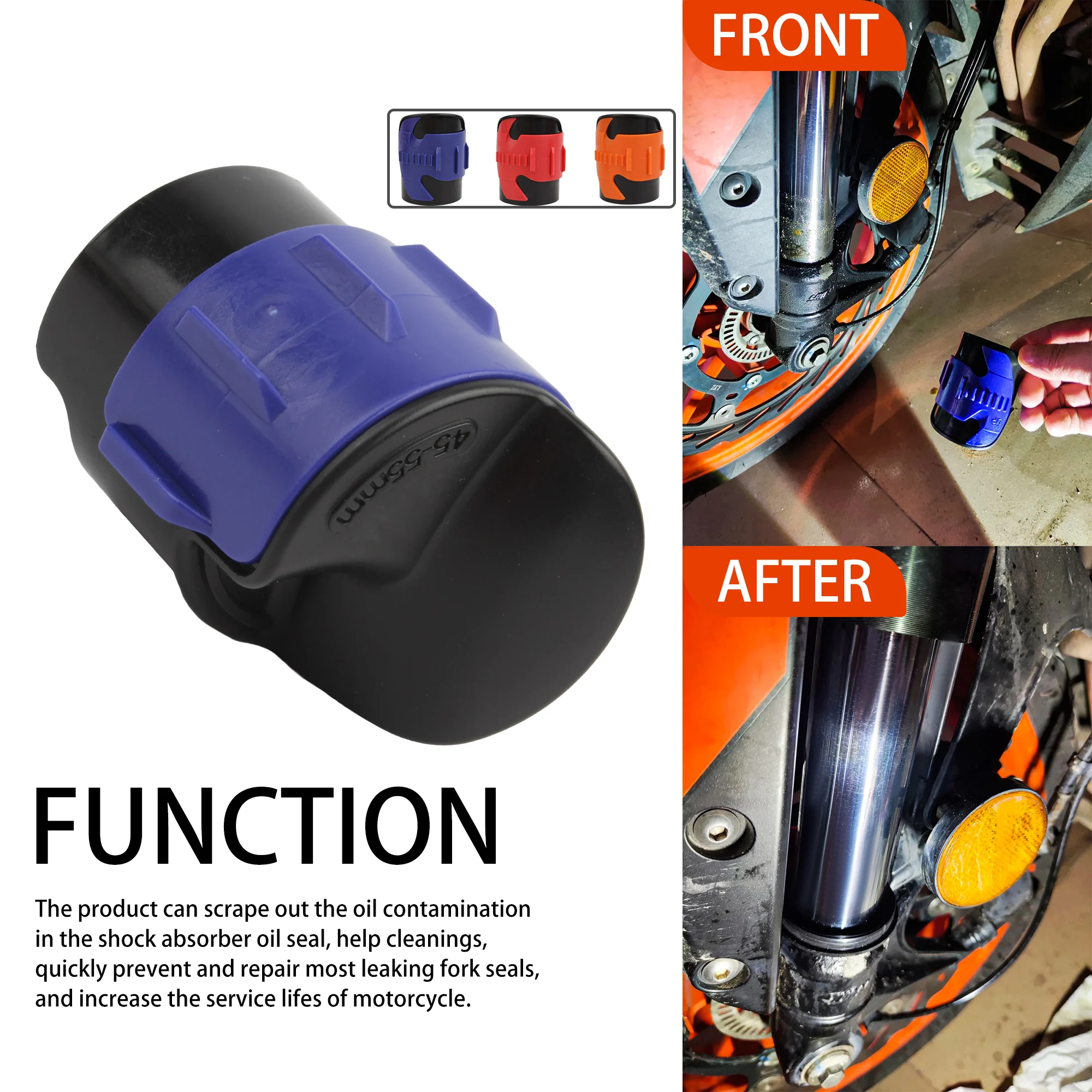 Strumento per la pulizia dell'ammortizzatore anteriore Dirt Pit Bike per kit di manutenzione delle sospensioni ATV per moto Accessori motocross professionali