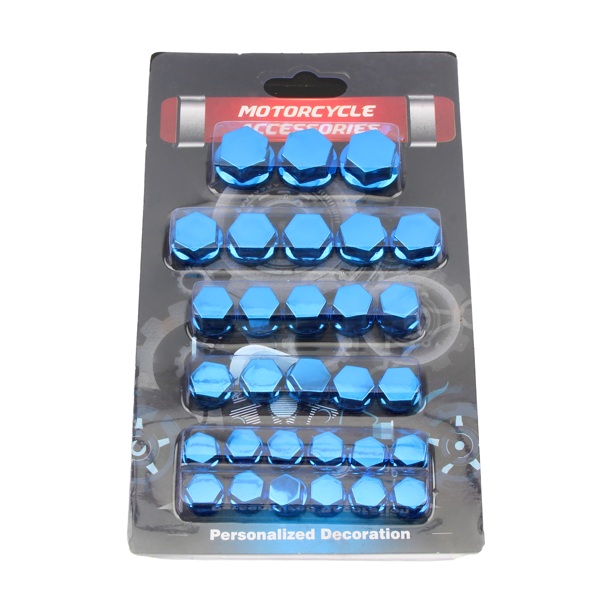 30 teile/satz Motorrad Zubehör Mutter Schraube Kappe Abdeckung Kopf Körper Dekorative Motor Mutter Bolzen Kappe Motocross Geändert Teile Großhandel