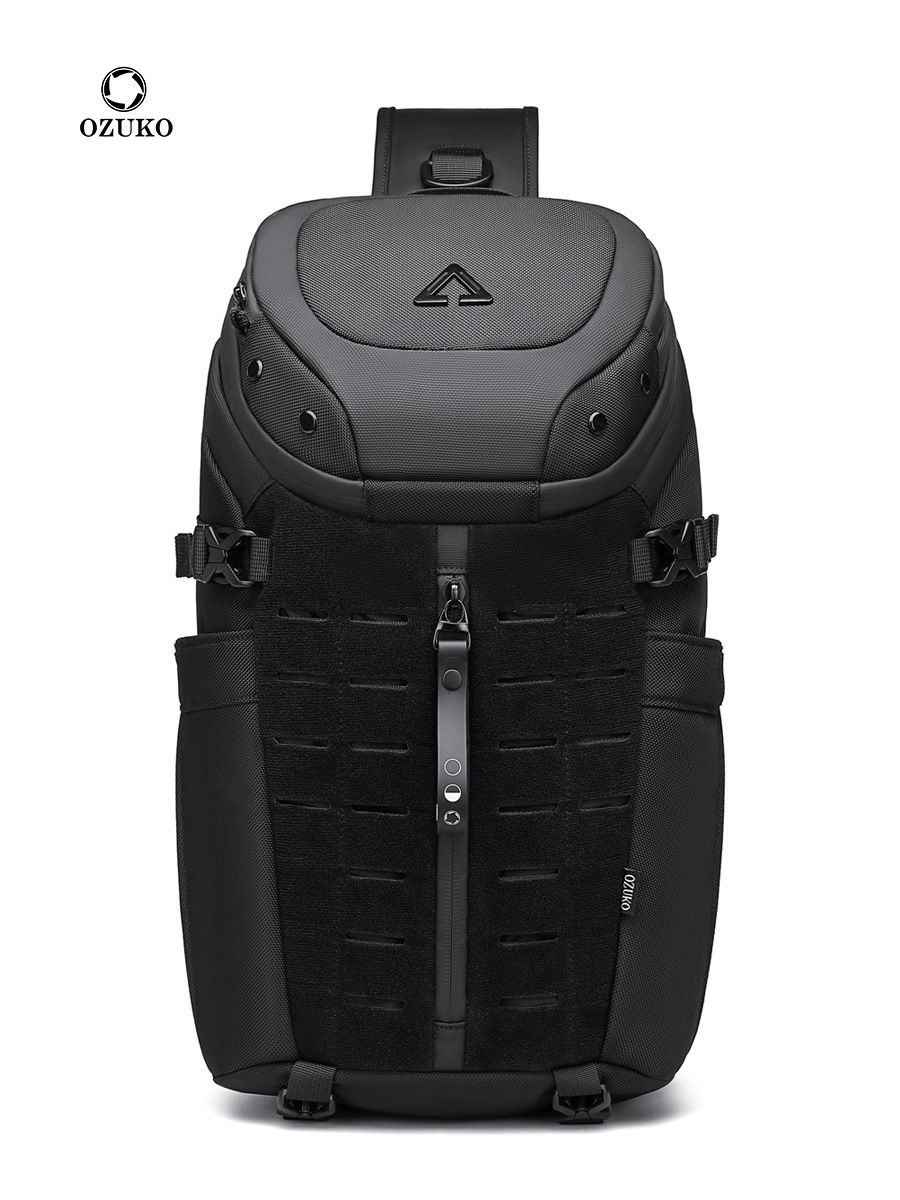 Ozuko-男性用大容量防水クロスオーバーバッグ,チェストバッグ,ショートトラベル,メッセンジャースリング,ファッションショルダーバッグ,新品