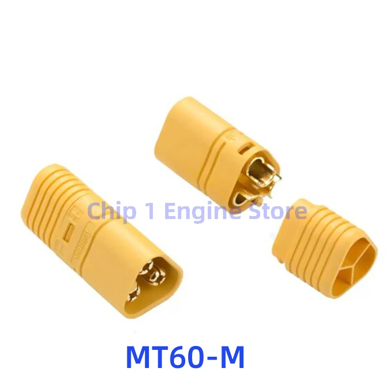 For Amass  Connector with Sheath Set for FPV Multicopter Quadcopter Airplane MT60 Male Female 3.5mm Plug