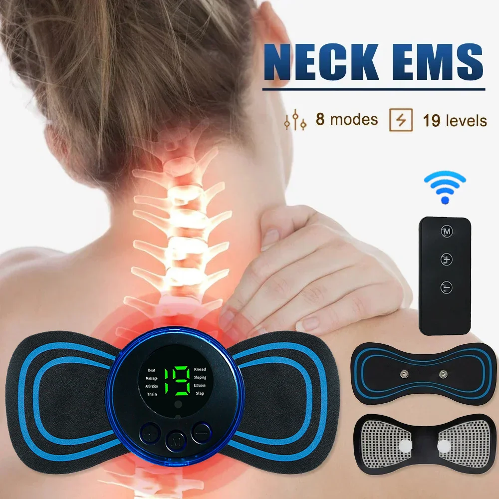 Mini bastone da massaggio intelligente multifunzionale massaggiatore portatile per il collo bastone da massaggio per spalle e collo modello di ricarica USB