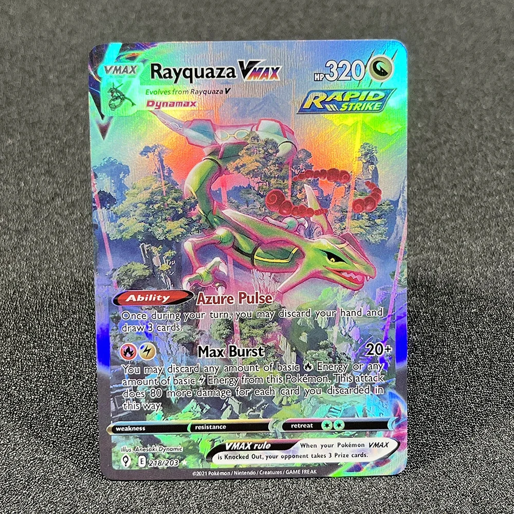 Pokémon Single Cards Sword&Shield Evolving Skies Glaceon Rayquaza Umbreon Sylveon Customized Foil Card Collection PTCG PROXY