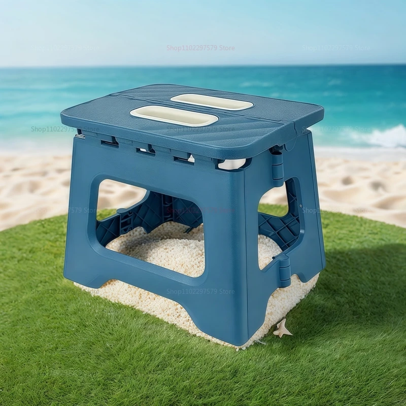 Plastic Folding Stool Portable Strong Load-bearing Capacity Outdoors Non-slip Simple Easy To Store Comfortable Fishing Chairs