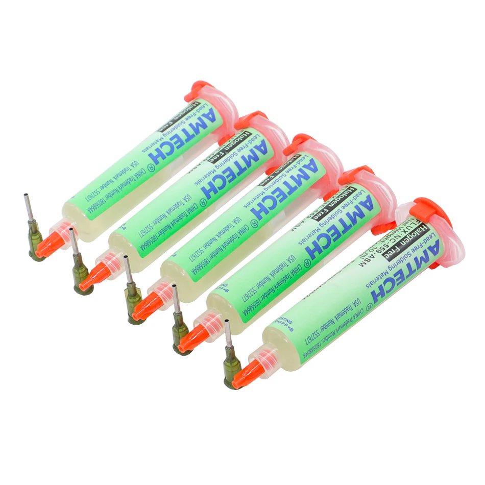 100% AMTECH NC-559-ASM Thông Lượng 10 Vệ Sinh-Miễn Phí Thấp Khói BGA Bộ Hàn Thường Được Sử Dụng Năm 559 Từ Thông Gửi tăng Áp