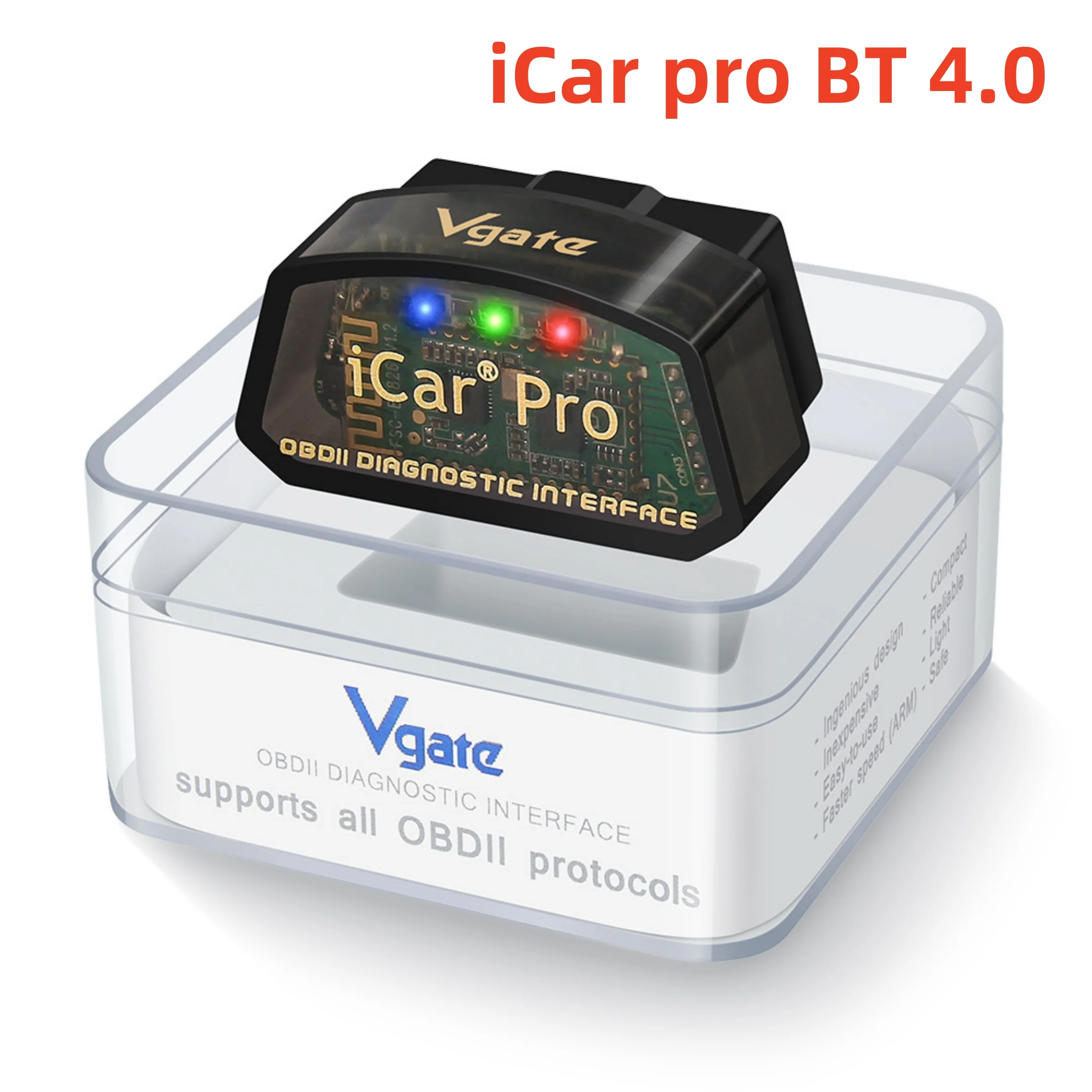 Vgate iCar Pro BT4.0 WIFI Hardware V2.3 OBD2 Automotive Fault Detector Automotive Diagnostic Device dla Android/IOS