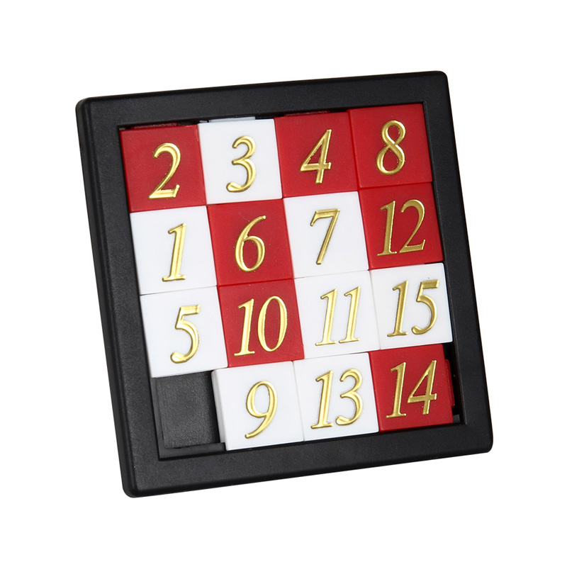 スライディング数字パズル Huarong Road 頭の体操 IQ テスト Educación モンテッソーリ創造的な学習教育玩具子供のため