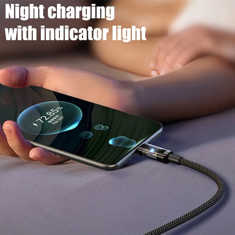 240W Fast Charge USB Type C Quick Charge Cable Weaving Data Line Fast Charging Anti-break for Samsung IPhone Xiaomi HUAWEI IPad
