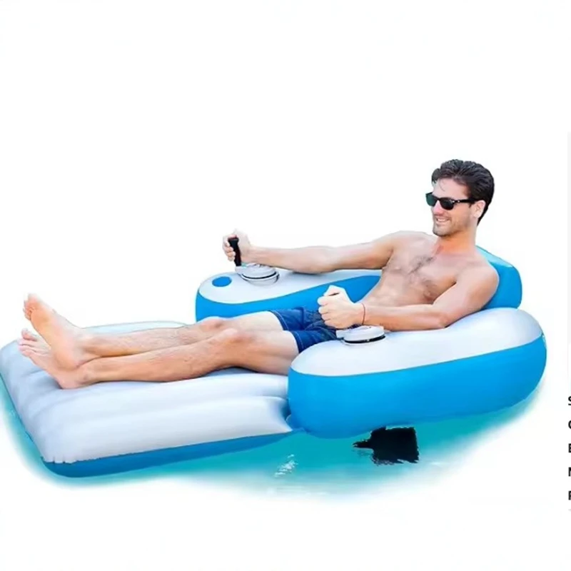 Inflatable Electric Float Row Propeller Single Float Chair Water Driving Float Ring Floating Chair