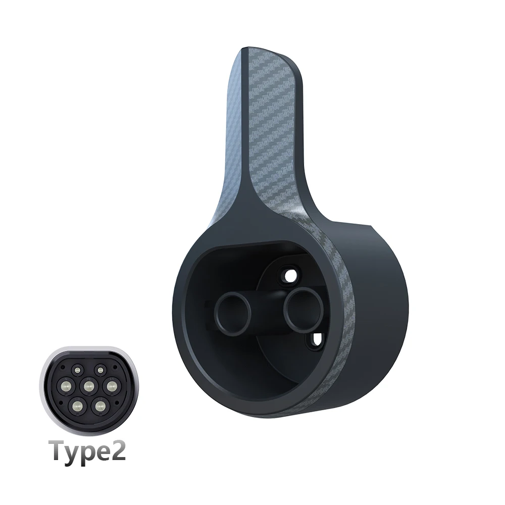 GWUYU OZ21 EV cargador enchufe soporte tipo 2 IEC 62196-2 conector Cable de carga EVSE soporte de montaje en pared enchufe para coche eléctrico
