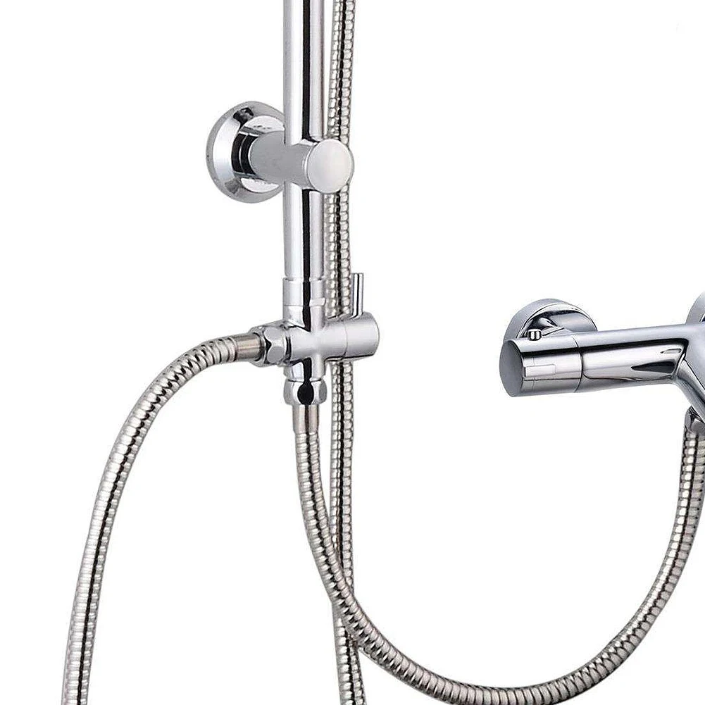 หัวก๊อกน้ำอุปกรณ์ห้องน้ำหัวฝักบัวอาบน้ำ3ทิศทาง Diverter วาล์ว G1/2สามฟังก์ชั่นสวิทช์อะแดปเตอร์