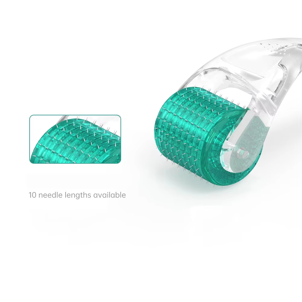 DRS 192 Derma Roller Microneedling Face Roller Ferramenta de cuidados com a pele Cabelo Barba Crescimento para mulheres e homens inclui estojo de armazenamento gratuito