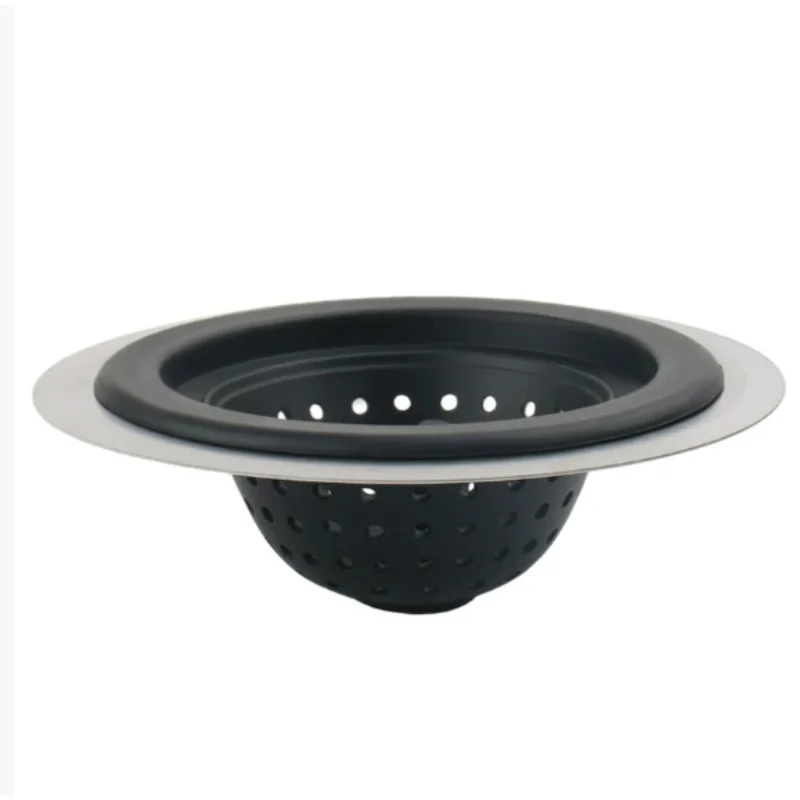 Filtre de vidange de sol d'évier domestique, filtre à ordures de cuisine, filtre à cheveux en silicone pour bouchon de vidange de salle de bains, accessoires de salle de bains