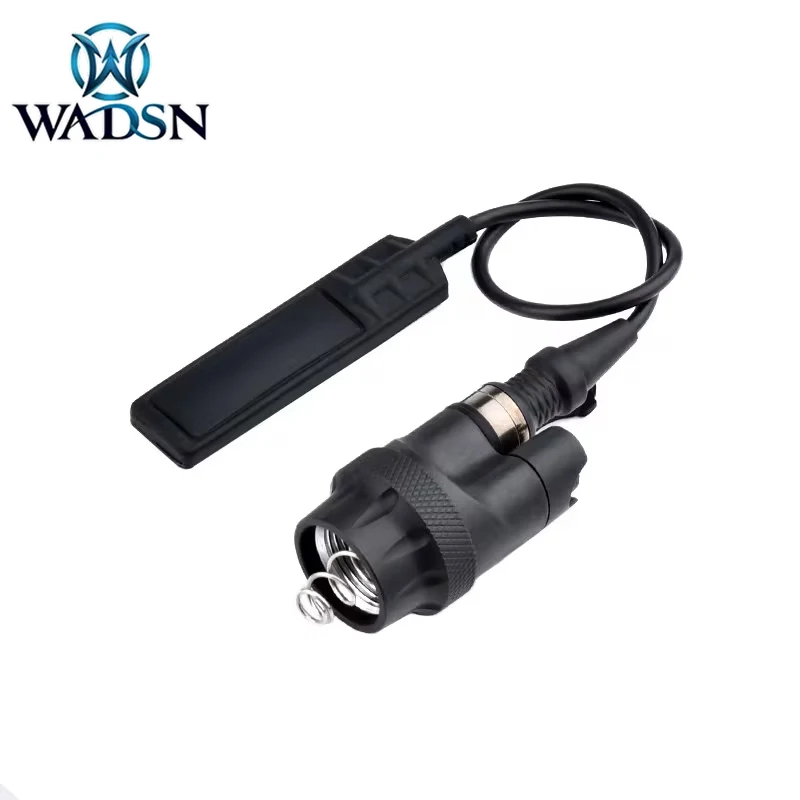 WADSN-linterna táctica Airsoft, tapa trasera de Metal, cubierta de interruptor de presión de doble función para linterna M300M600, luz de caza