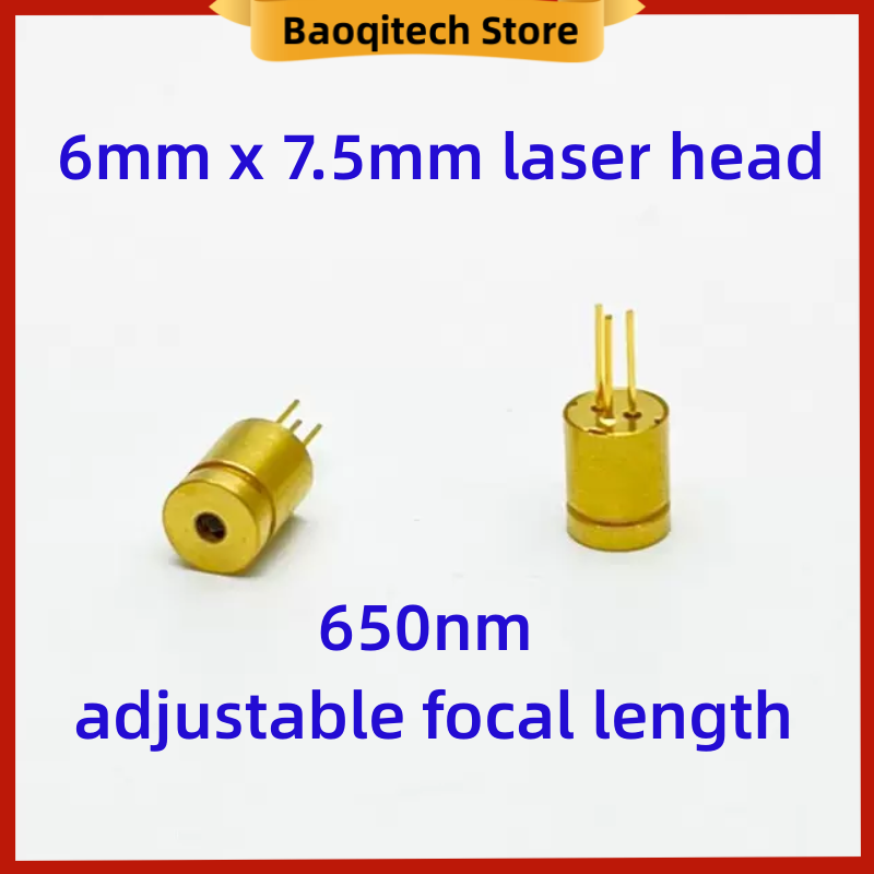 10 50 7,5 stücke 6mm * 2,2mm kurzer Laser kopf in industrieller Qualität, punkt förmig, einstellbar
