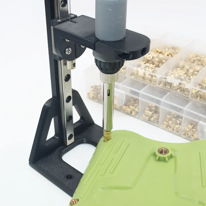 Heat Set Insert Press Tool Electric Soldering Iron Tip M2 M3 M4 M5 M6 M8 Thread Brass Inserts Nut Embedded Kit for 3d Printing