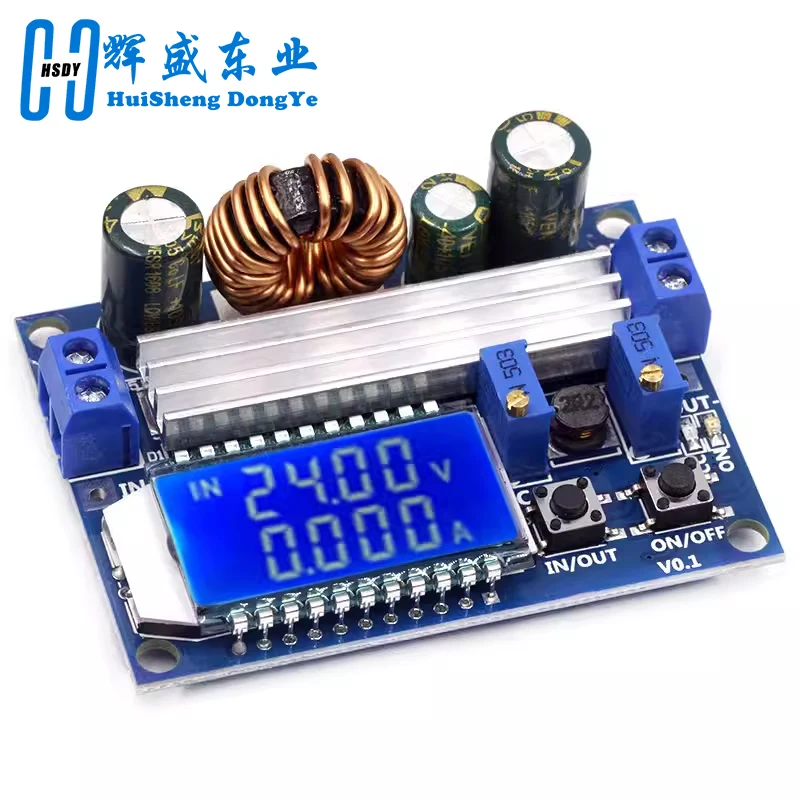 35W DC 5.5-30V to 0.5-30V Digital LCD Display Automatic Step up down Buck Boost Converter Power Supply Module Adjustable Board