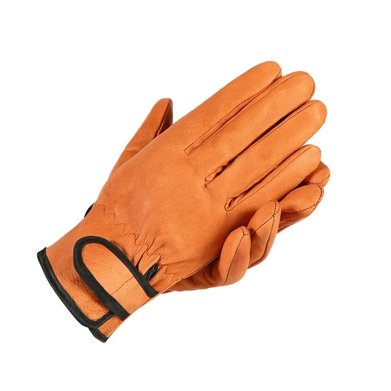 Work Gloves Cowhide Leather Welding Gloves Heat Resistant Security Protection Safety Work Gloves For Welder