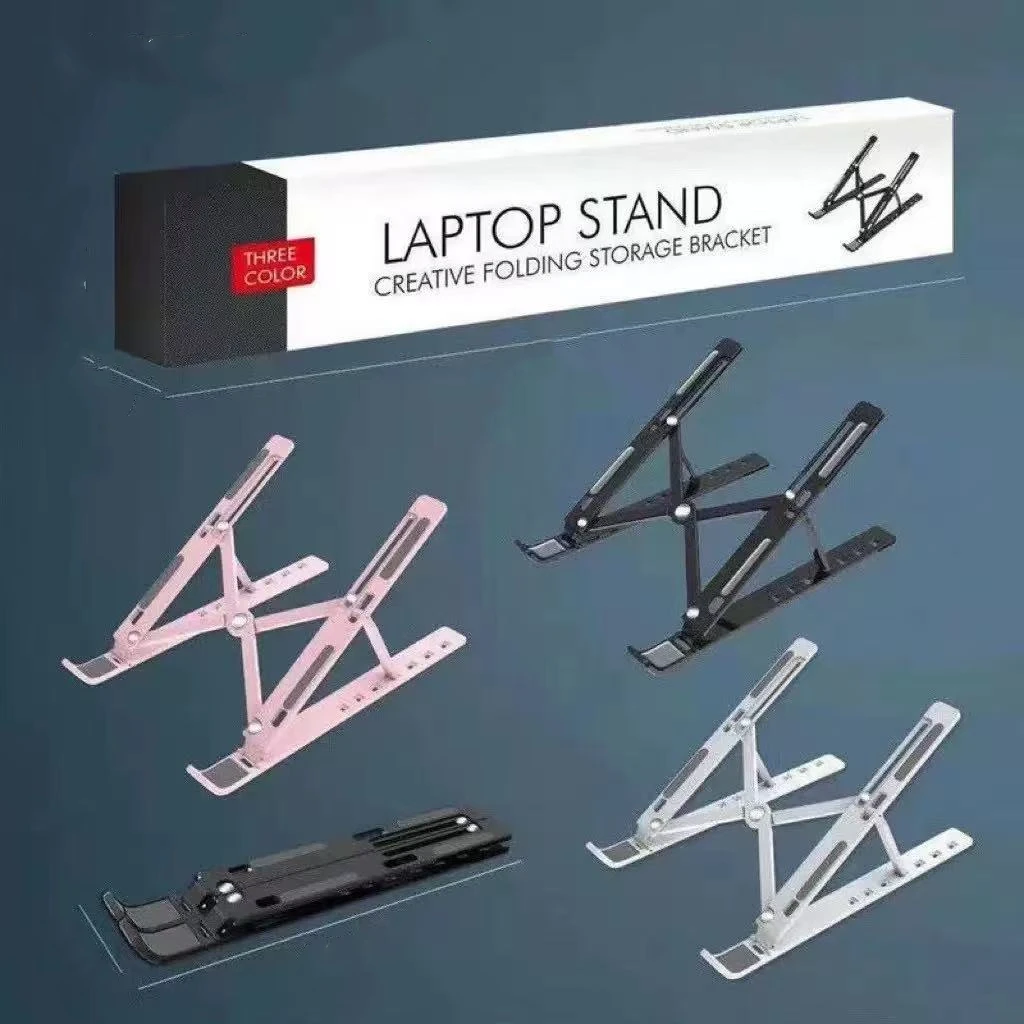 Soporte plegable para ordenador portátil, Base de soporte ajustable para portátil, soporte ABS para Macbook Air Pro, accesorios prácticos
