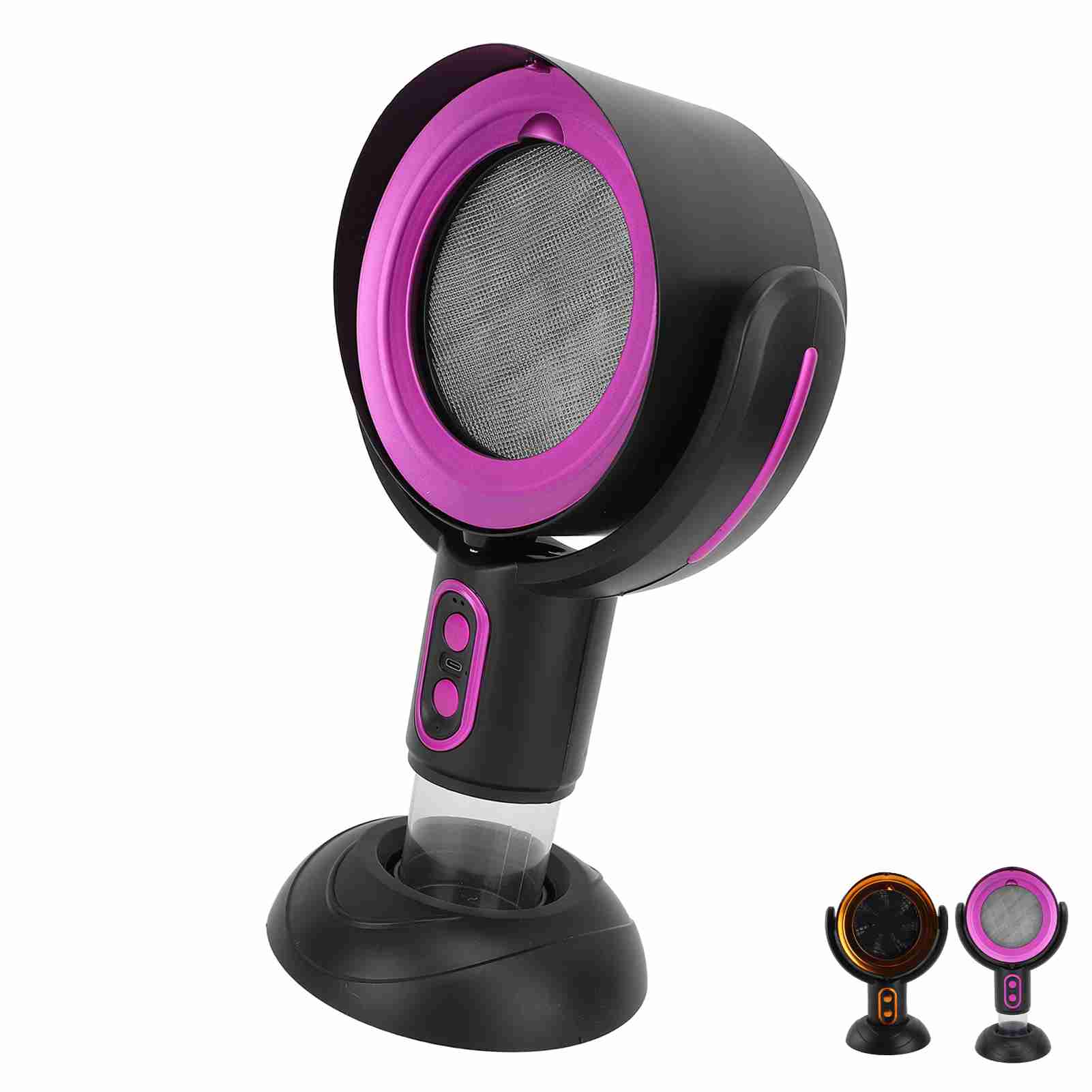 Desktop Range Hood 3000mAh 5V Portable Kitchen Exhaust Fan Space Saving 2 Speed 8W ABS for Camping