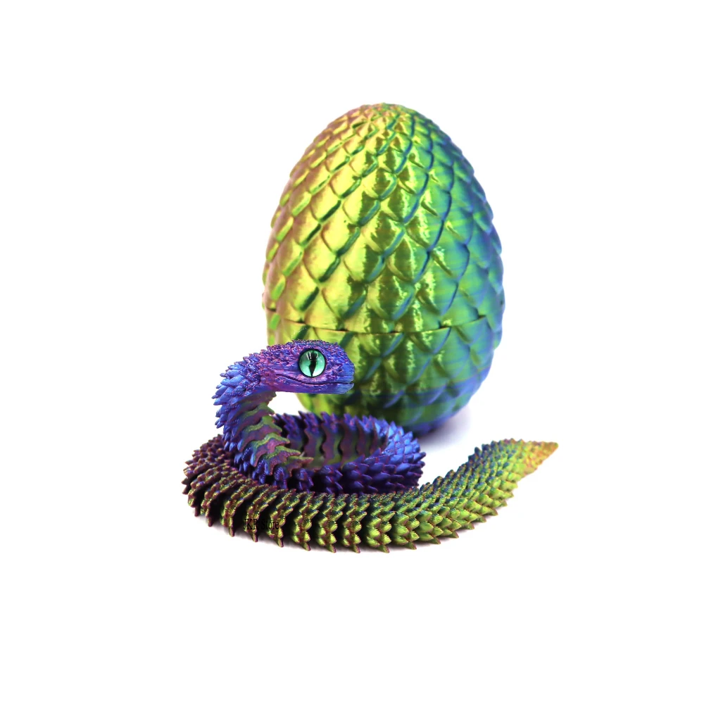 3d Printed Toys Home Decoration Desktop Decorations Anime Figures Articulating Home Decor Items 3D Printing Snake Eggs Rotating