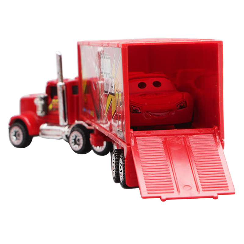 6-7szt Disney Pixar Car 3 2 1 Lightning Mcqueen Truck Mack Jackson Storm Diecast Metalowy samochód wyścigowy dinoco racer zestaw zabawek prezent dla chłopca