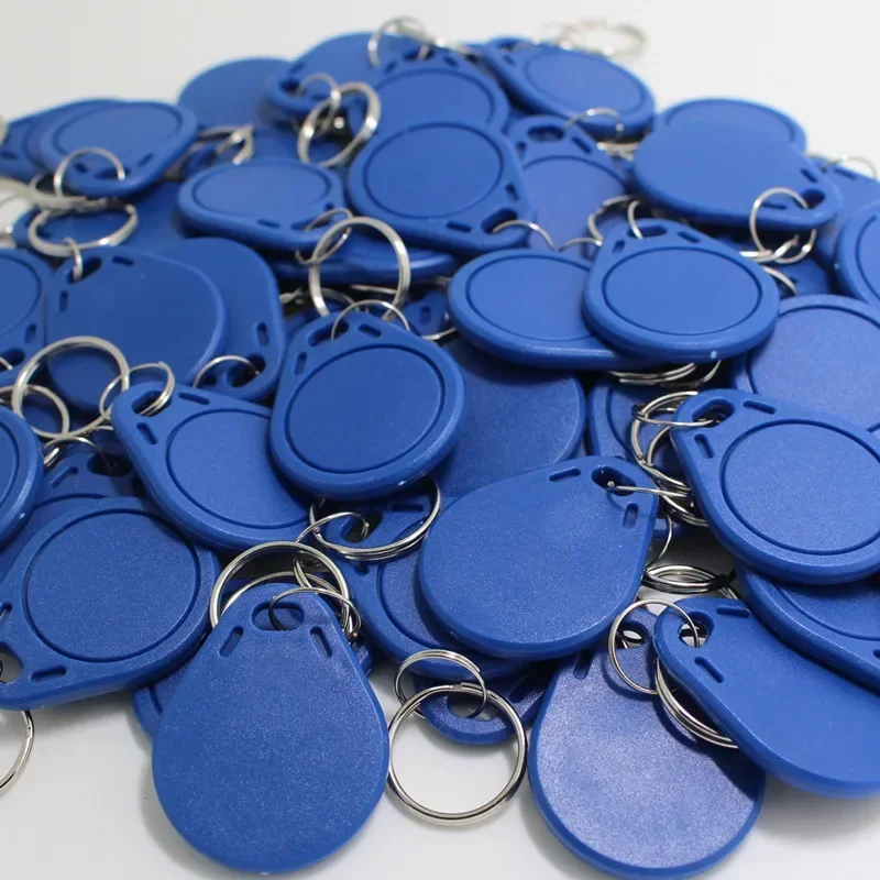 5 uds etiqueta 125KHz tarjeta RFID de proximidad llaveros Control de acceso tarjeta inteligente 11 colores protección de llavero