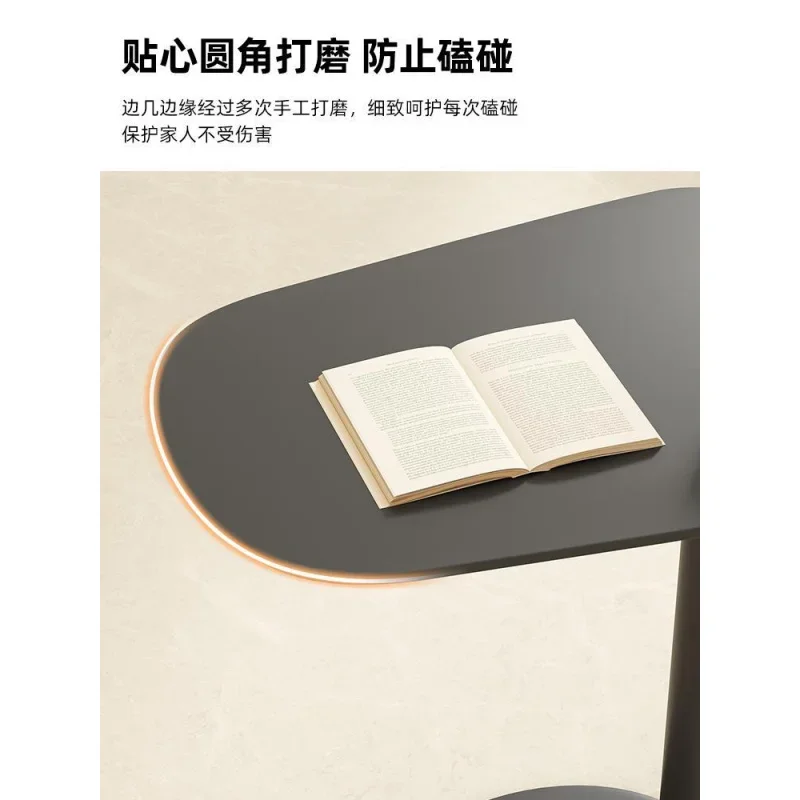 Mesa de centro estilo silencioso sofá pequeno apartamento mesa lateral móvel moderno simples mesa de ferro