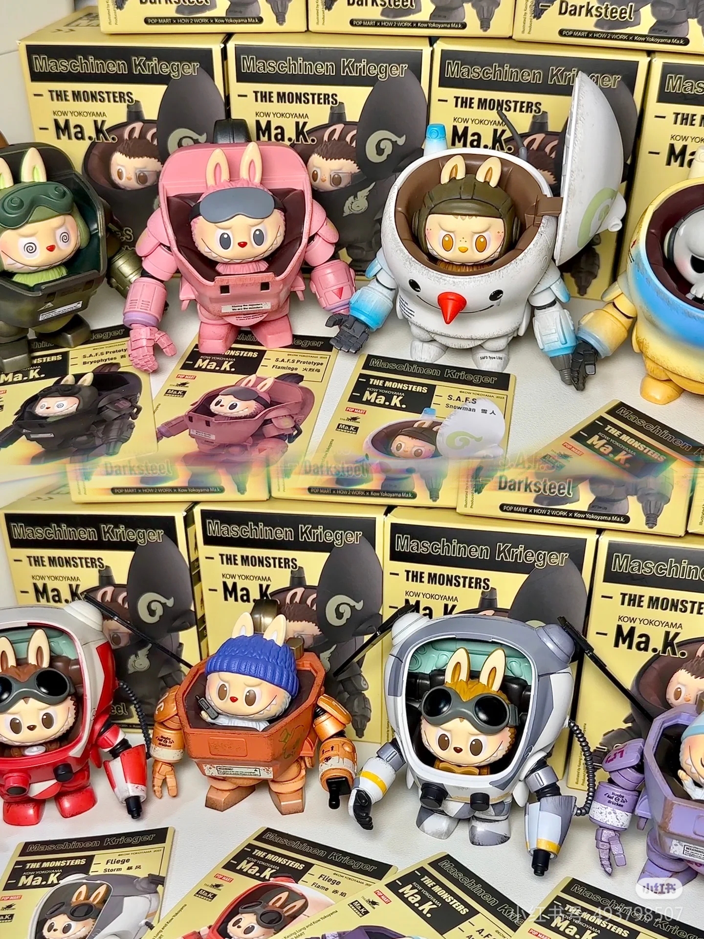 Caja ciega de productos originales The Monsters X Yokoyama Hiroshi Ma.K. Serie de muñecos de vinilo Labubu Mech, caja misteriosa, regalo coleccionable