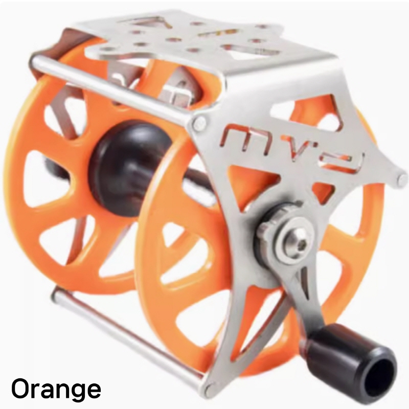 Original MVD ตกปลา Reel Handle Smooth เลื่อนต่ําลอยตัว Speargun สายตกปลาล้อ Tackle Casting Reel 35M 40M 60M