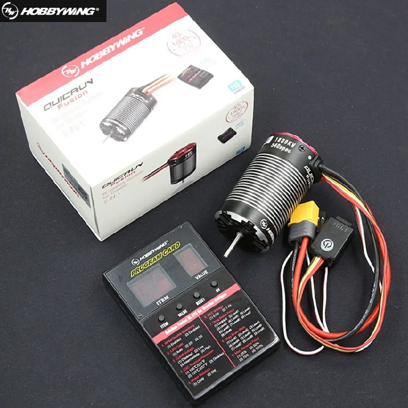 RC Auto Teile Hobbywing Fusion 2 in 1 Crawler Motor ESC Geschwindigkeit Controller All-in-one XeRun 1800KV 2300KV Einstellung Karte Programm Box