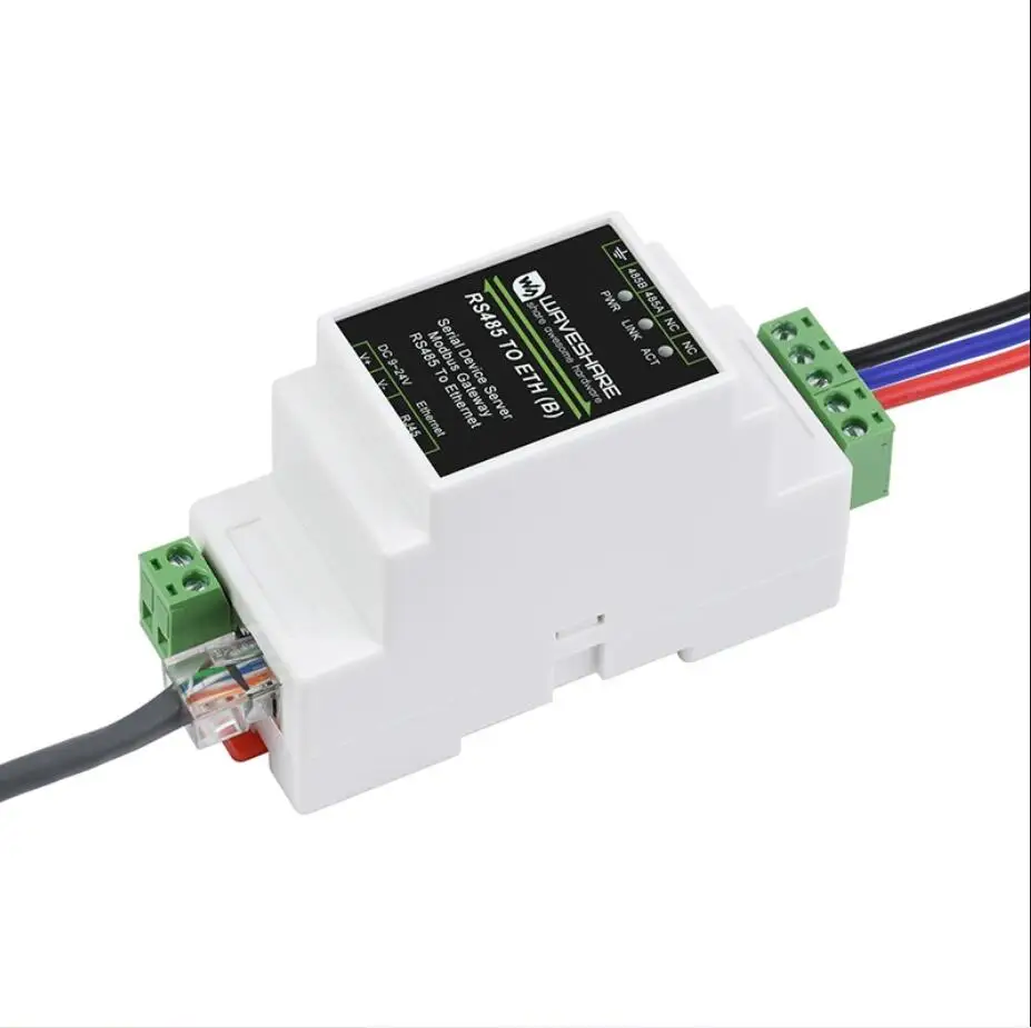 Industrieller serieller Modbus MQTT JSON-Server RS485 zu RJ45 Ethernet TCP/IP zu serieller Schienenmontage-Unterstützung mit POE-Funktion (optional)
