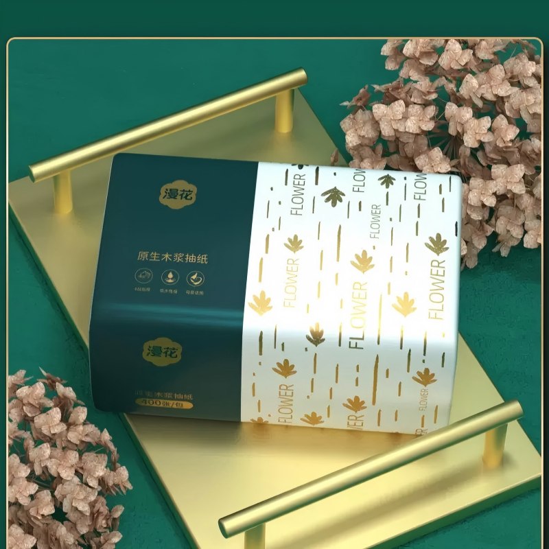 300 Blatt Premium-Toilettenpapier, 3-lagig, ultraweich und stark |   100 % reines Holzzellstoff |   Pull-Up-Spenderbox |   Haushaltsgewebe in großen Mengen