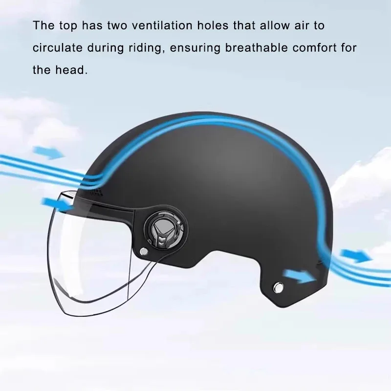 Classic Vintage Ultralight for Motorcycle Scooter MTB Bike Men Women Half Helmet
