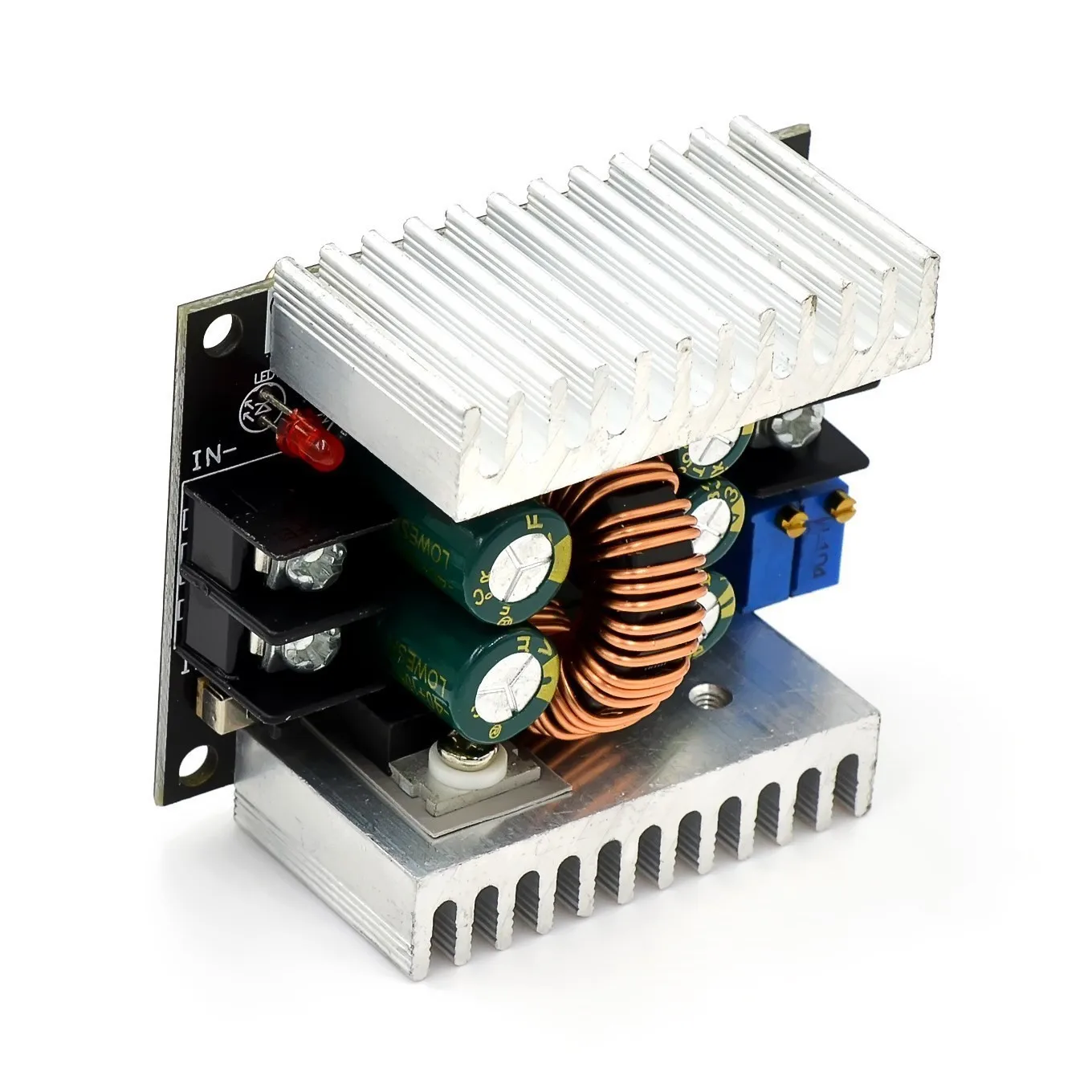 Módulo reductor de convertidor Buck de DC-DC de 300W, 20A, controlador LED de corriente constante, módulo de voltaje reductor de potencia, condensador electrolítico