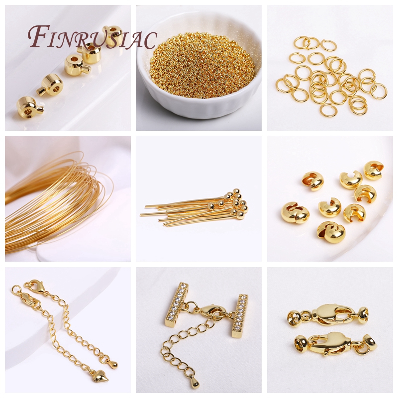 ジュエリー卸売用の供給 50 ピース/ロット 18 K ゴールドメッキアイピン/ボールヘッドピン/フラットヘッドピン DIY ジュエリーメイキング用